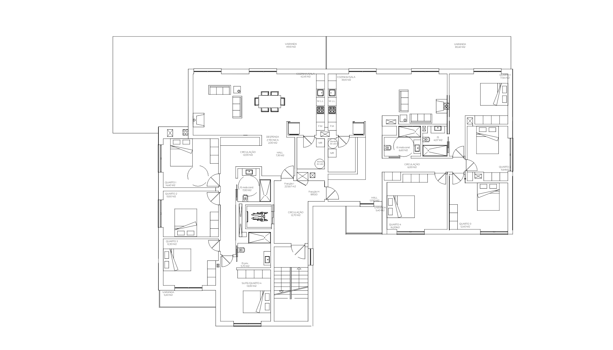 Planta Geral Piso 3